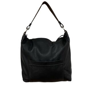 Coronado Black Leather Shoulder Bag